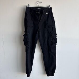 American Bazi Men's Black Cargo Pants